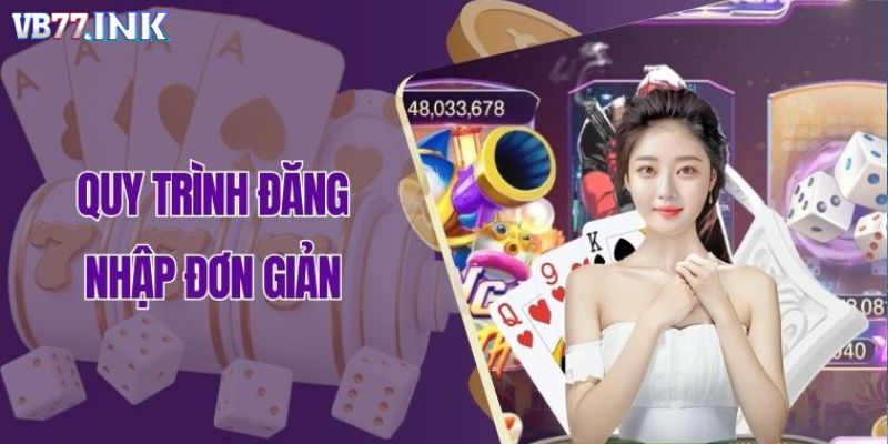Minh họa giao diện các bước đăng nhập VB77